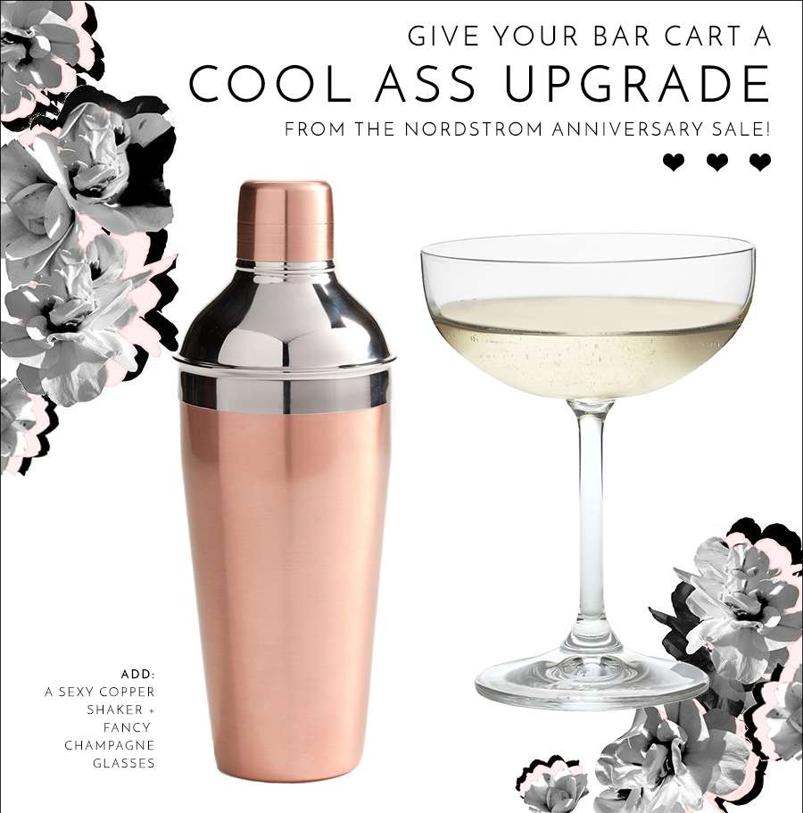 give your bar cart a cool ass upgrade | by the skinny confidential