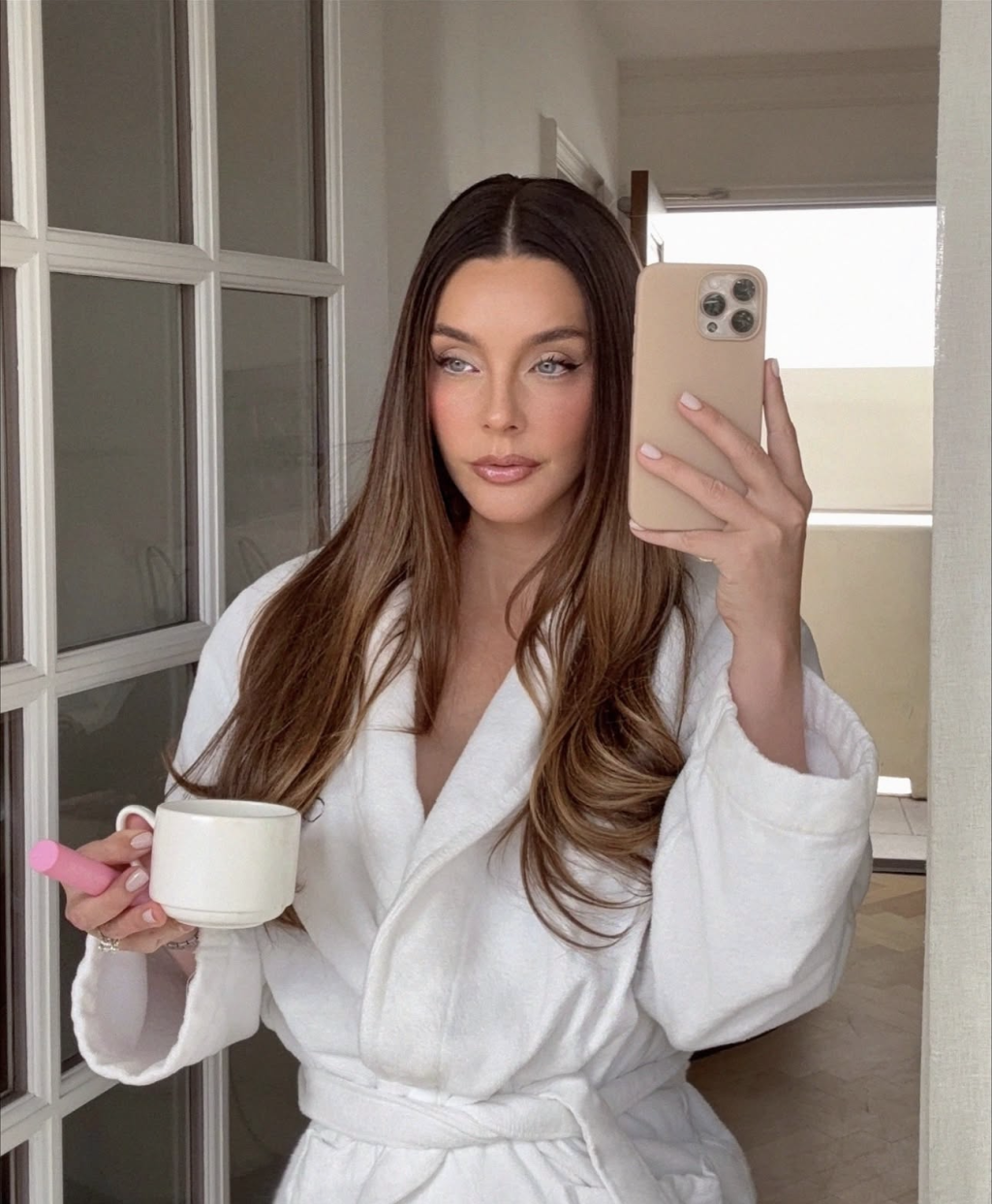 Lauryn's in bathrobe Lauryn's in bathrobe